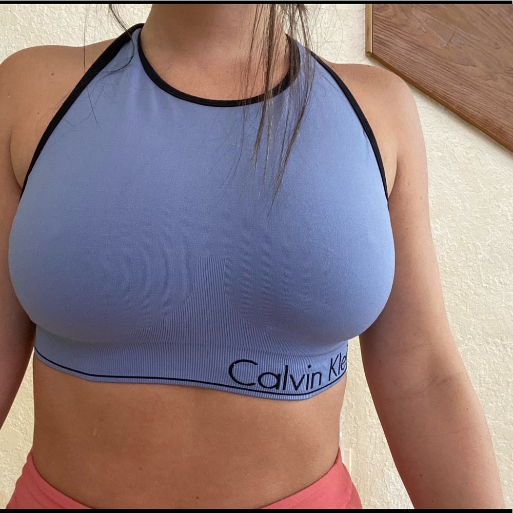 Calvin Klein braided back sports bra